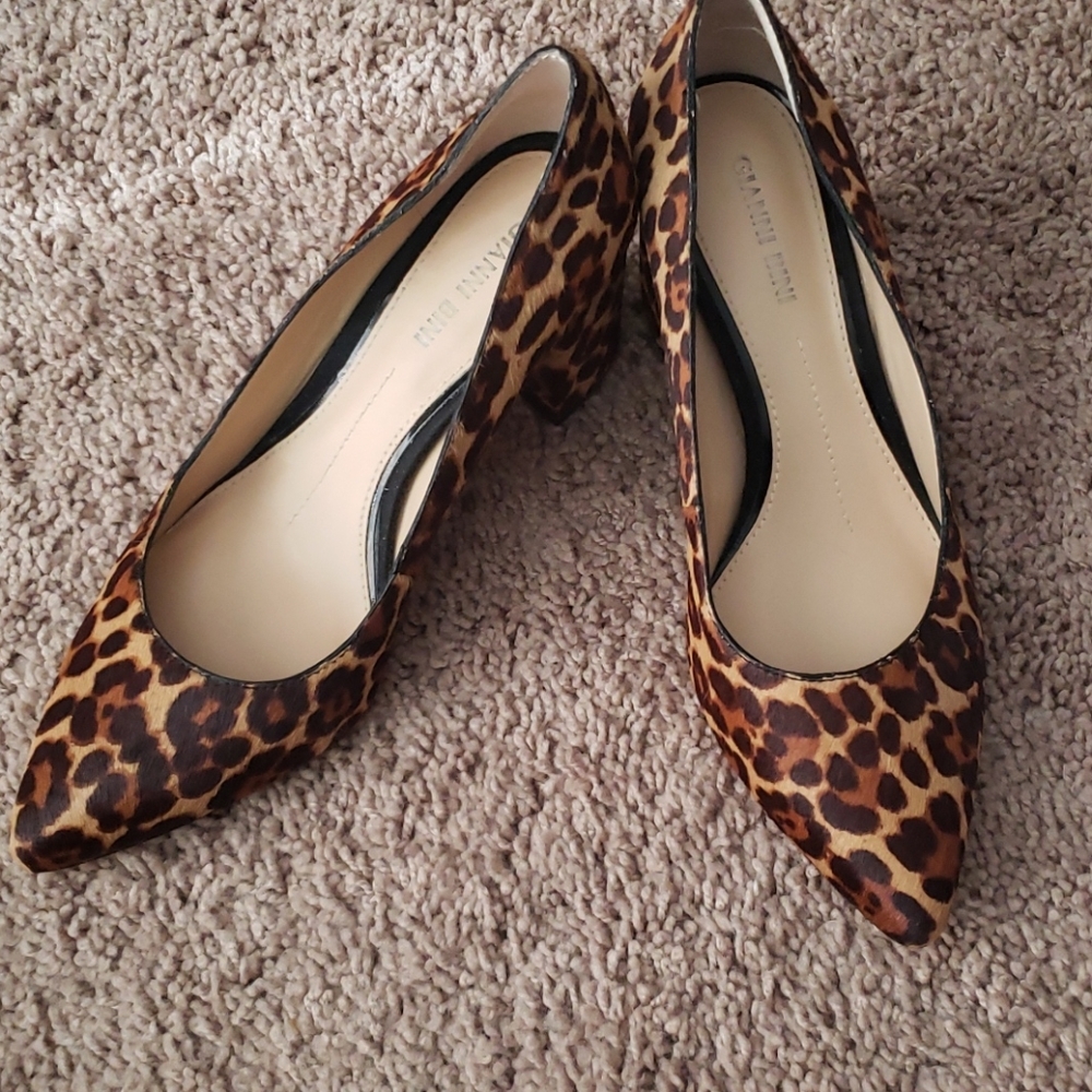 Leopard Pointed-Toe Heels